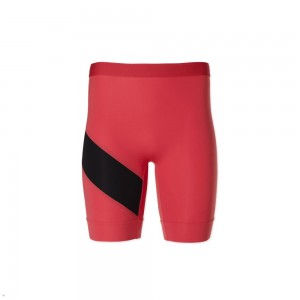 Tracksmith Allston Half Red Black USA | GAR-375961