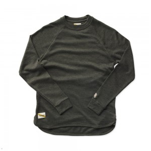 Tracksmith Downeaster Crew Beetle Green USA | LXM-930426