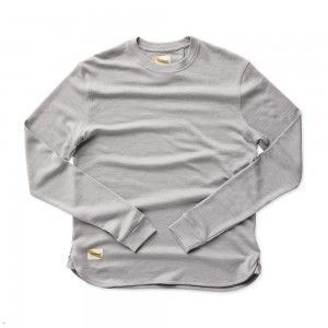 Tracksmith Downeaster Crew Frost Gray USA | DKQ-098536