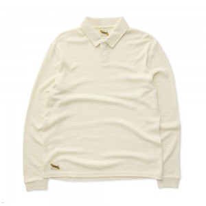 Tracksmith Fells Rugby Ivory USA | KNH-083245