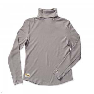 Tracksmith Fells Turtleneck Gray USA | JKX-689740