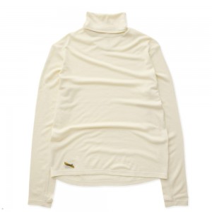 Tracksmith Fells Turtleneck Ivory USA | BRN-782403