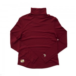 Tracksmith Fells Turtleneck Pomegranate USA | VTH-649780