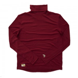 Tracksmith Fells Turtleneck Pomegranate USA | XYA-765048