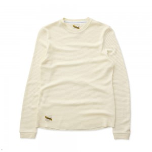 Tracksmith Fells Waffle Ivory USA | QAM-587423