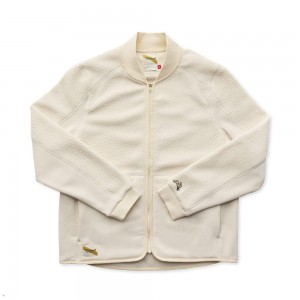 Tracksmith Fens Fleece Ivory USA | LBQ-859376