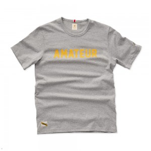 Tracksmith Grayboy Amateur Gray/Yellow USA | UPX-694380