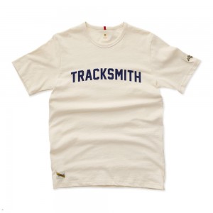 Tracksmith Grayboy Ivory/Navy USA | HKB-107983