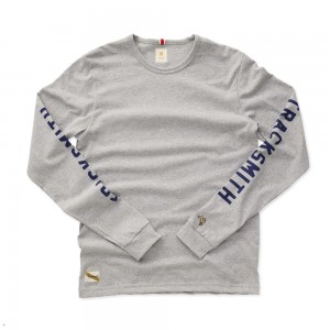 Tracksmith Grayboy Long Sleeve Gray Heather USA | DLH-450762