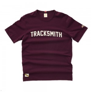 Tracksmith Grayboy Wine/Ivory USA | LAU-268091