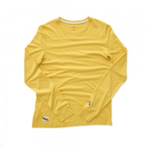 Tracksmith Harrier Long Sleeve Goldenrod USA | XDU-092574