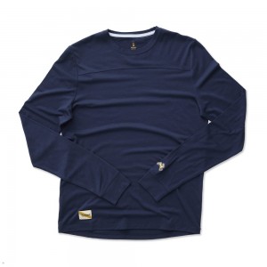 Tracksmith Harrier Long Sleeve Navy USA | PGL-013528