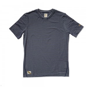 Tracksmith Horizon Navy/Ivory Stripe USA | FWY-270569