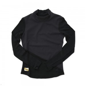 Tracksmith NDO Wind-Block Mockneck Black USA | GJO-381579