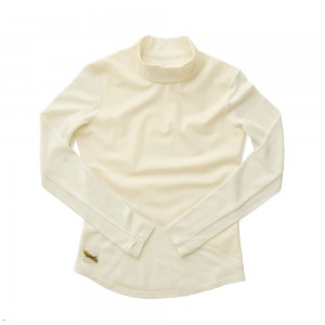 Tracksmith NDO Wind-Block Mockneck Ivory USA | FGE-765284