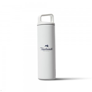 Tracksmith Stainless Steel Bottle White USA | YAB-679231