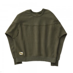 Tracksmith Trackhouse Crew Beetle Green USA | PUA-376894