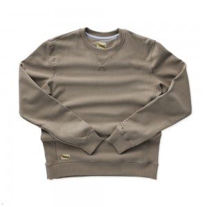 Tracksmith Trackhouse Crew Driftwood USA | GTY-490281