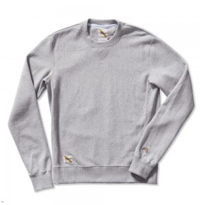 Tracksmith Trackhouse Crew Gray USA | HIF-397580