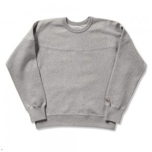 Tracksmith Trackhouse Crew Gray USA | TYG-413079