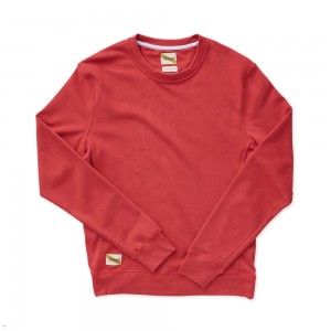 Tracksmith Trackhouse Midweight Crew Dark Rose USA | KSP-281379