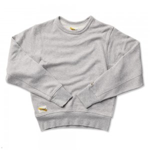 Tracksmith Trackhouse Midweight Crew Gray USA | NEW-296483