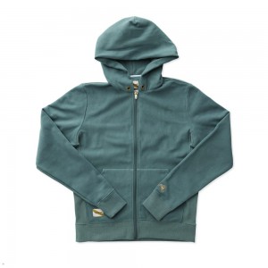 Tracksmith Trackhouse Zip Sea Pine USA | XGO-827340