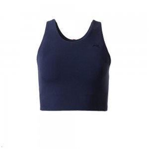 Tracksmith Turnover Crop Navy USA | DUO-872014