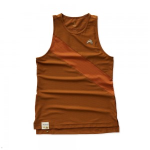 Tracksmith Van Cortlandt Caramel/Brick Red USA | CUA-608749