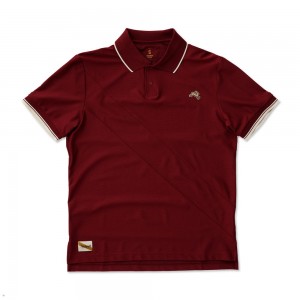 Tracksmith Van Cortlandt Polo Pomegranate USA | LKI-379824