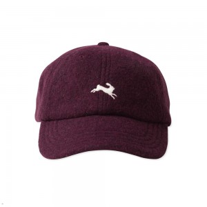 Tracksmith Wool Burgundy USA | QKU-402685