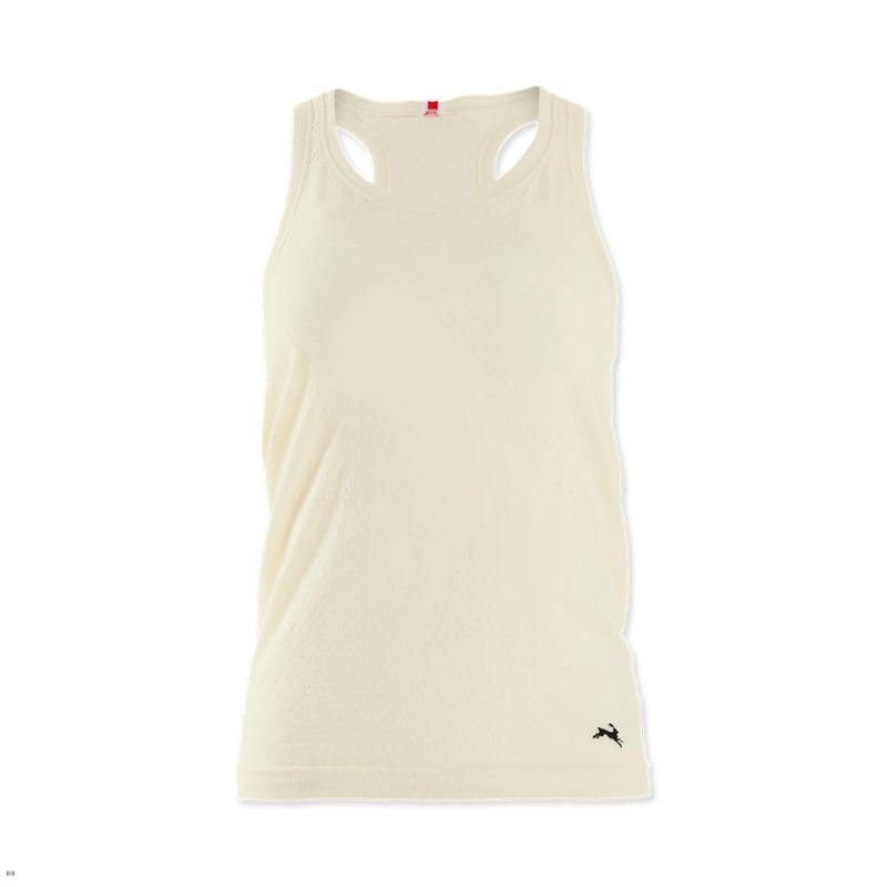 Tracksmith Brighton Base Layer Ivory USA | PVY-428179