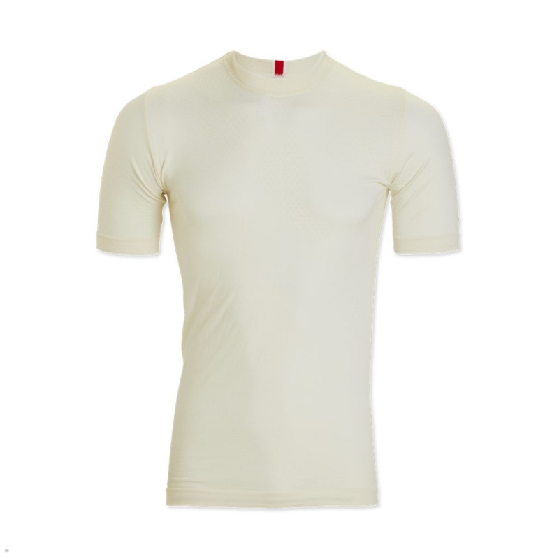 Tracksmith Brighton Base Layer Ivory USA | WLI-816749