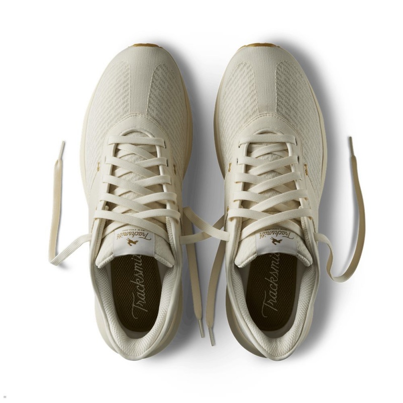 Tracksmith Eliot Runner Ivory/Ivory USA | SUK-635890