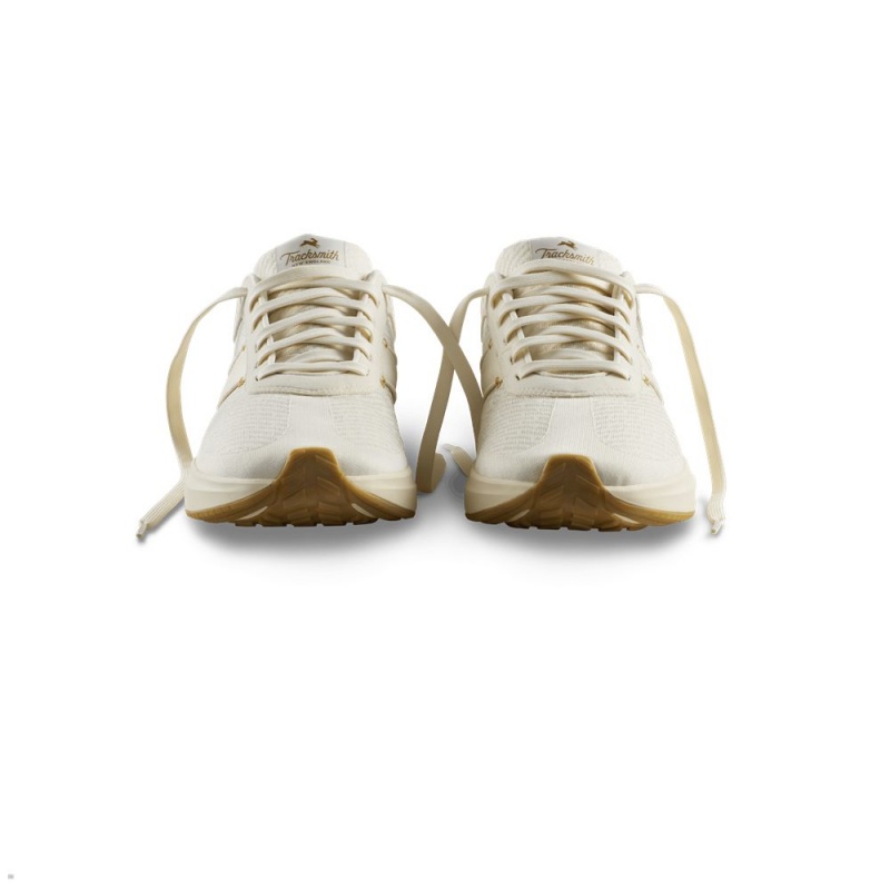 Tracksmith Eliot Runner Ivory/Ivory USA | SUK-635890