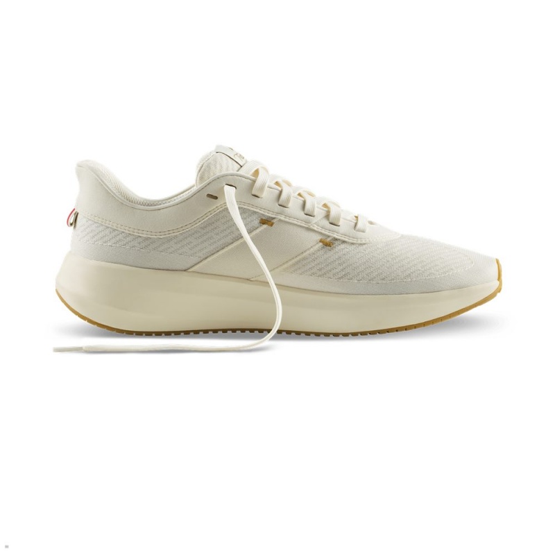 Tracksmith Eliot Runner Ivory/Ivory USA | SUK-635890