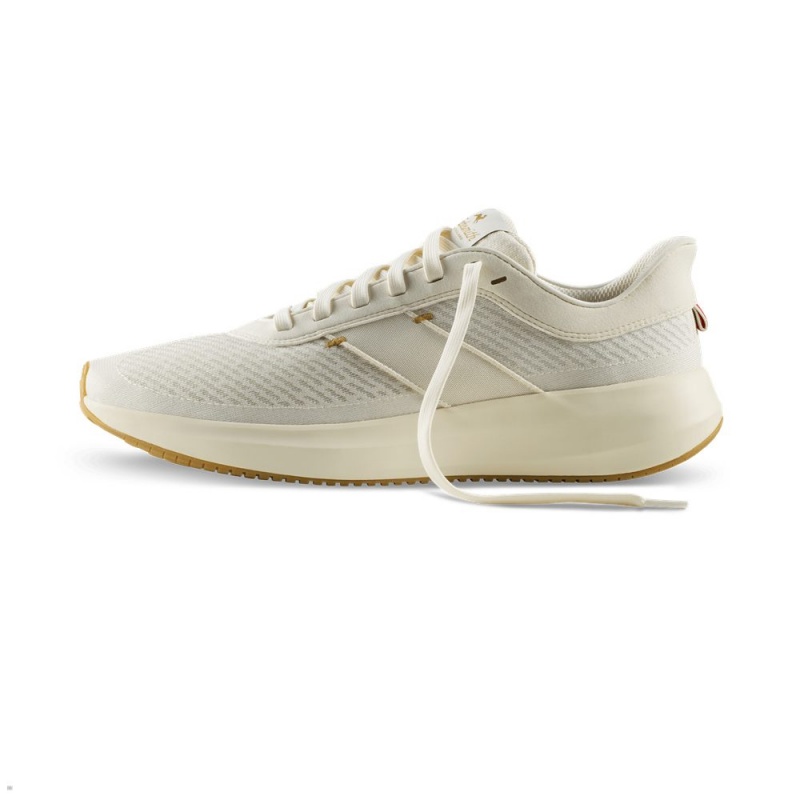 Tracksmith Eliot Runner Ivory/Ivory USA | SUK-635890