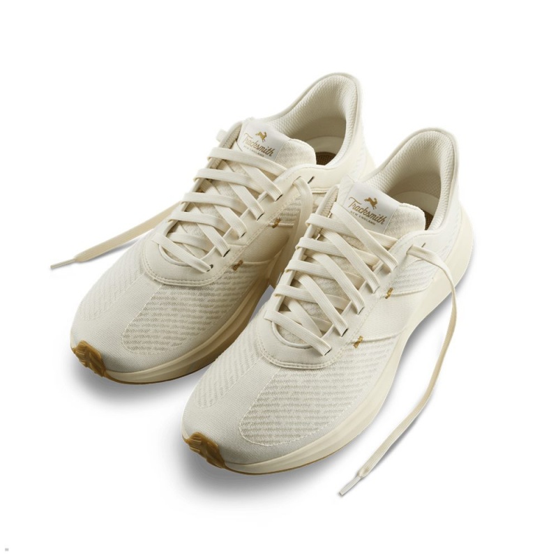 Tracksmith Eliot Runner Ivory/Ivory USA | SUK-635890