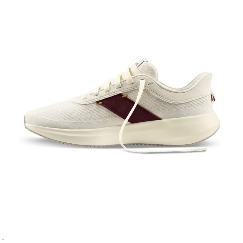 Tracksmith Eliot Runner Ivory/Wine USA | YAV-516370