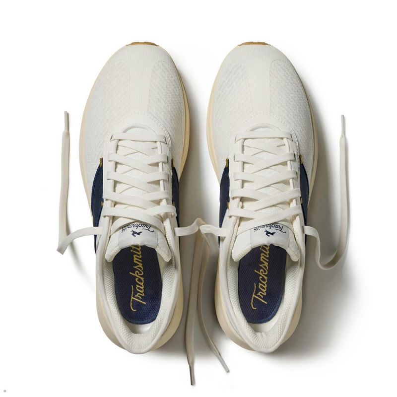 Tracksmith Eliot Runner White/Navy USA | RPN-326794