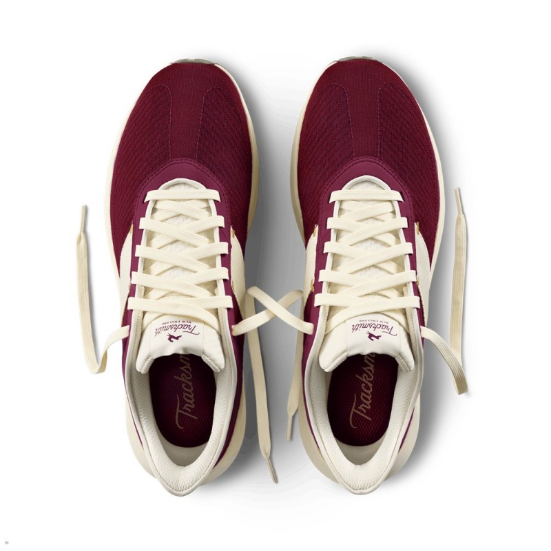 Tracksmith Eliot Runner Wine/Ivory USA | DJV-624790