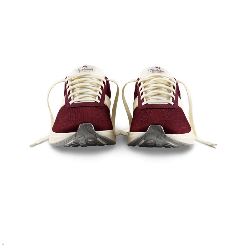 Tracksmith Eliot Runner Wine/Ivory USA | DJV-624790