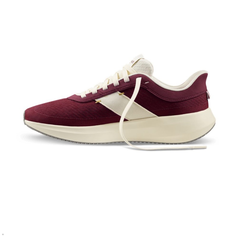 Tracksmith Eliot Runner Wine/Ivory USA | DJV-624790