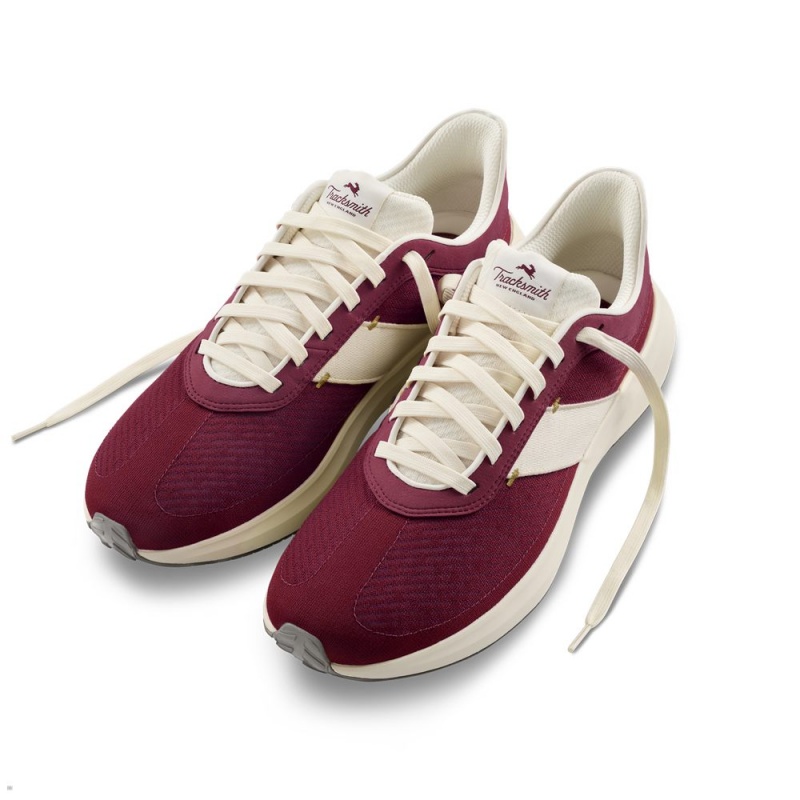 Tracksmith Eliot Runner Wine/Ivory USA | DJV-624790