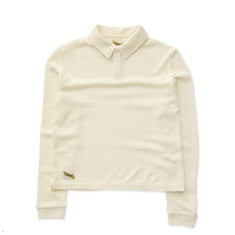 Tracksmith Fells Rugby Ivory USA | AGH-978643