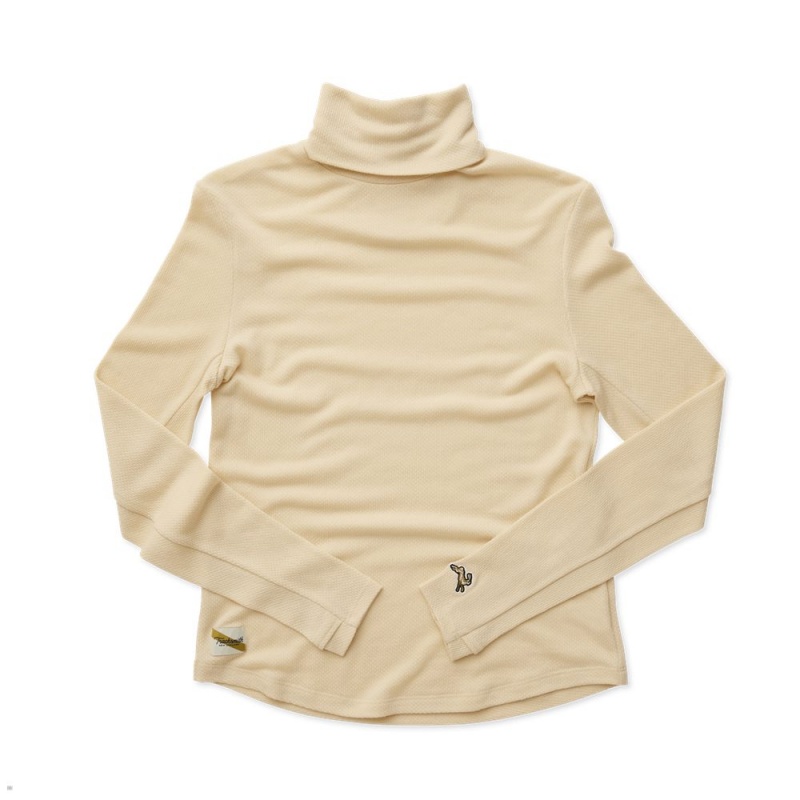 Tracksmith Fells Turtleneck Dune USA | OQP-831745