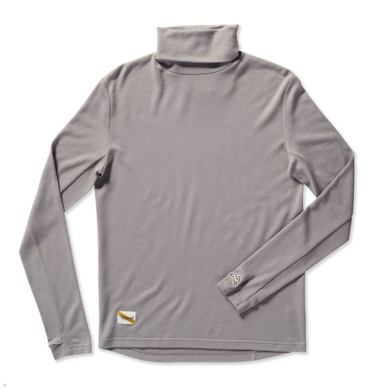 Tracksmith Fells Turtleneck Gray USA | NRQ-608759