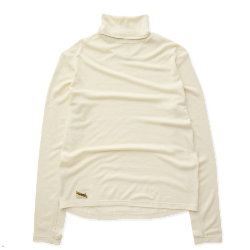 Tracksmith Fells Turtleneck Ivory USA | BRN-782403