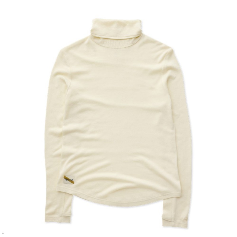 Tracksmith Fells Turtleneck Ivory USA | LZQ-214576