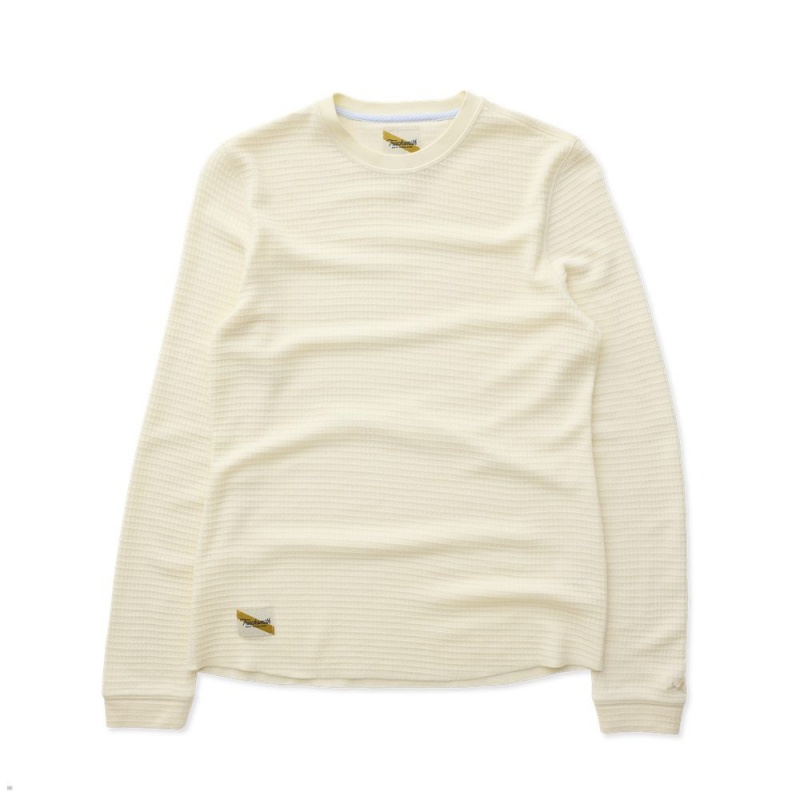 Tracksmith Fells Waffle Ivory USA | QAM-587423